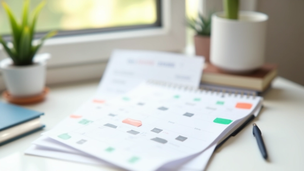 Calendário mostrando um plano de repetição espaçada com datas marcadas para revisar flashcards